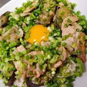 ガッツリ豚バラ茄子素麺